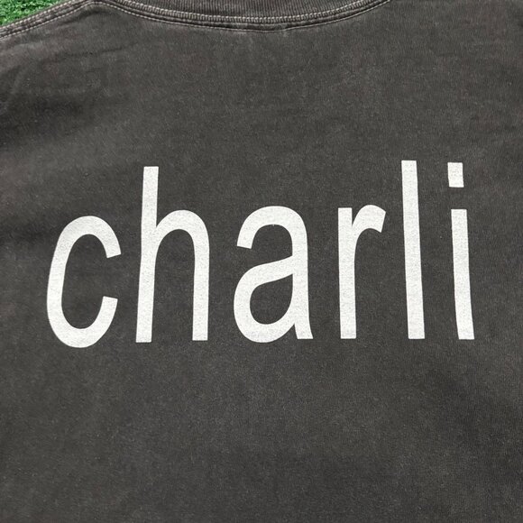 CharliXCX Brat Logo Double Sided T-Shirt Size Large - Picture 2 of 4